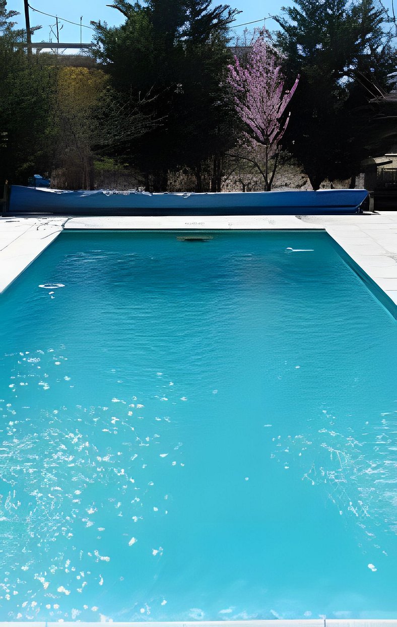 Cabaña para 4 personas con piscina climatizada en temporada